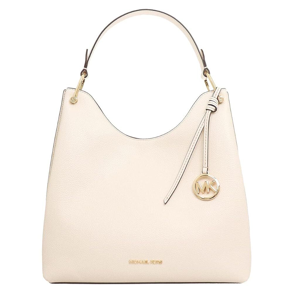 Michael Kors Joan Large Slouchy Leather Shoulder Bag Light Cream 35S1GV9L3L
