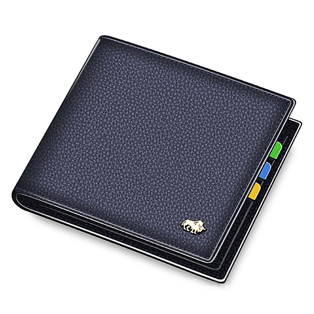 BISON DENIM Men'S Genuine Leather Wallet - Luxury RFID Blocking Bifold with Zipper Coin Purse & Business Card Holder