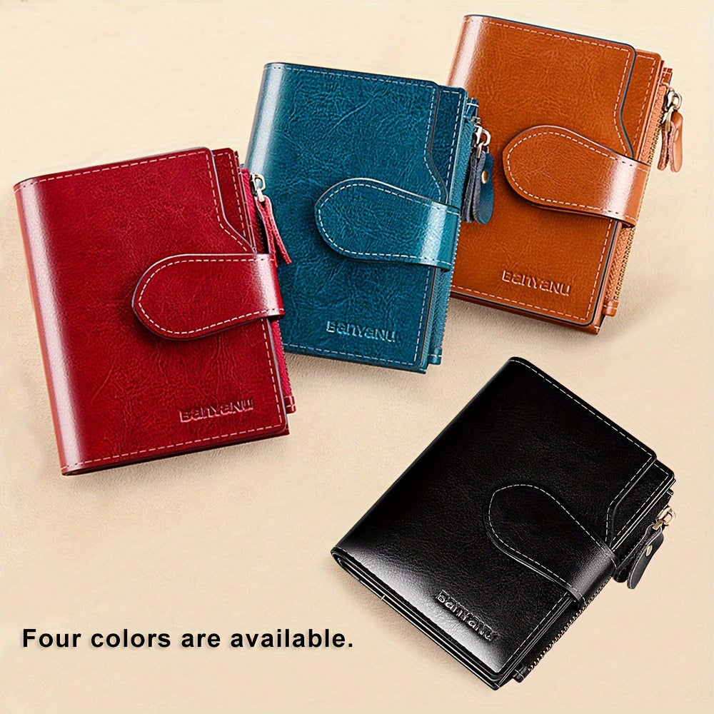 1pc Women's Mini Short Wallet, Short Style Multi-functional Coin Purse, Classic Design Credit Card Holder