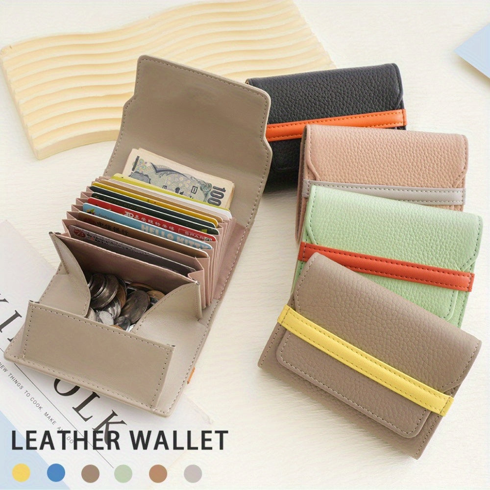 Durable Cowhide Wallet New Anti-theft Durable Cowhide Short Wallet | Multiple Card Slots Money Bag Coin Purse