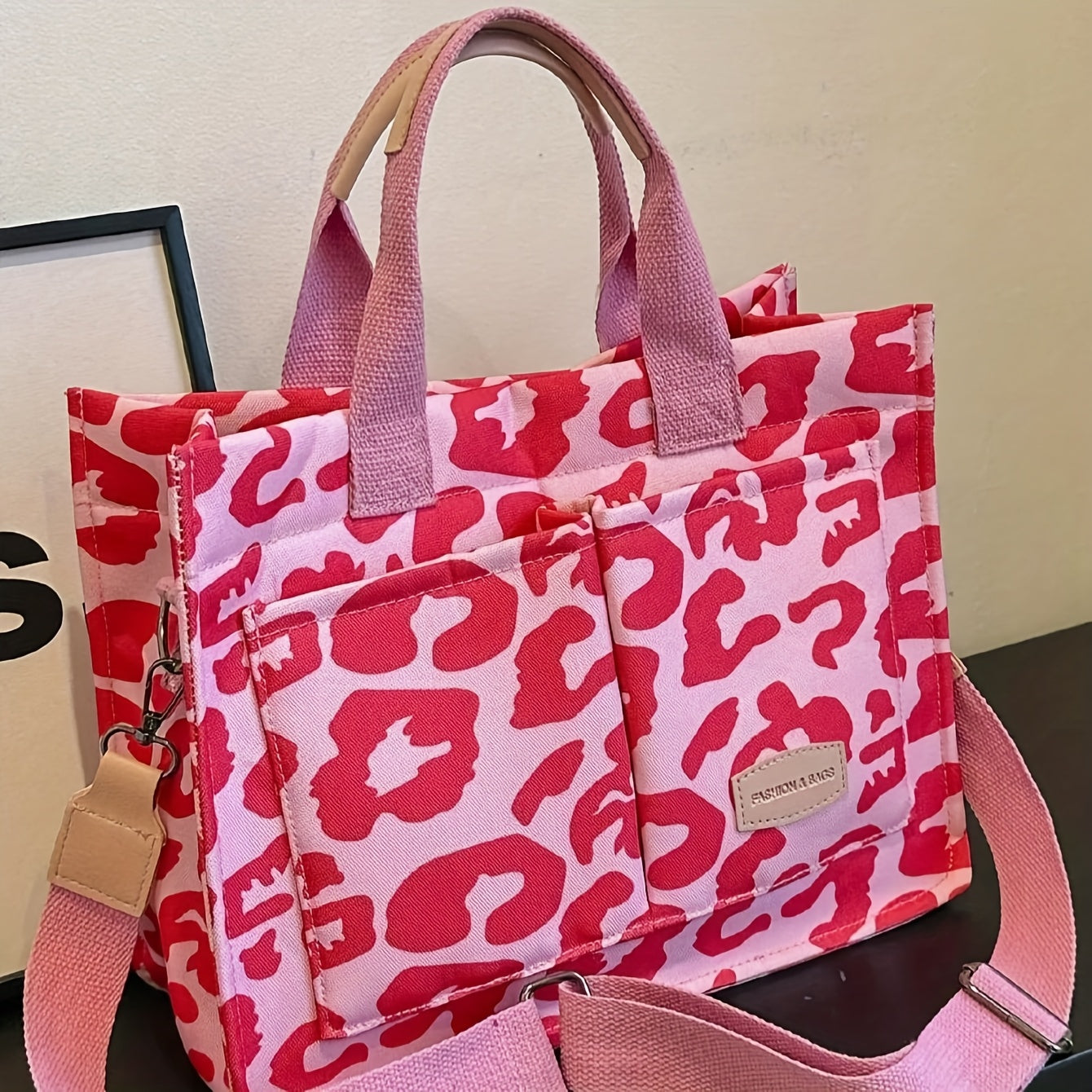 Women'S Large Capacity Tote Bag - Spacious Work Bag with Magnetic Closure