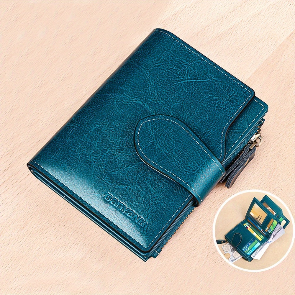 1pc Women's Mini Short Wallet, Short Style Multi-functional Coin Purse, Classic Design Credit Card Holder