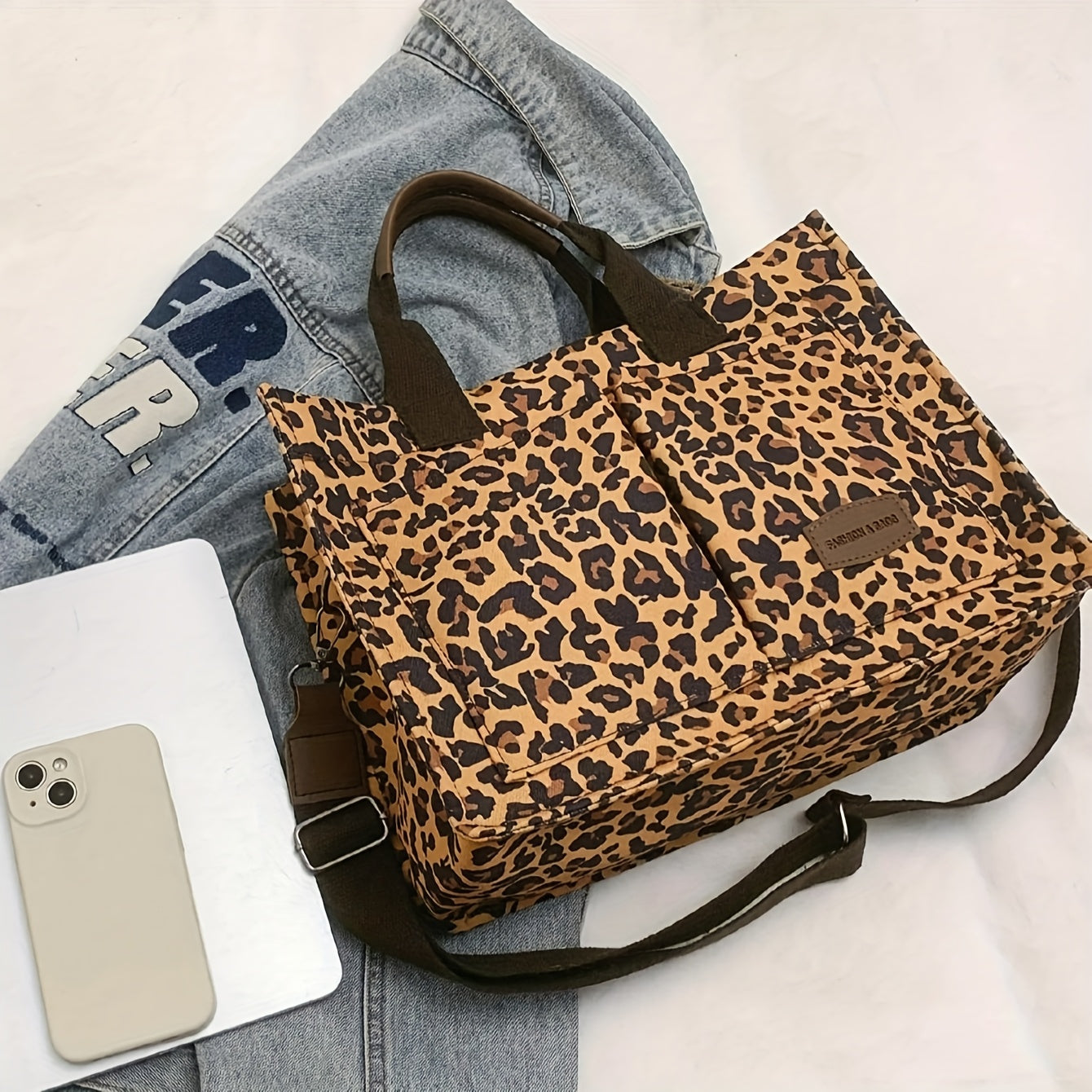 Women'S Large Capacity Tote Bag - Spacious Work Bag with Magnetic Closure