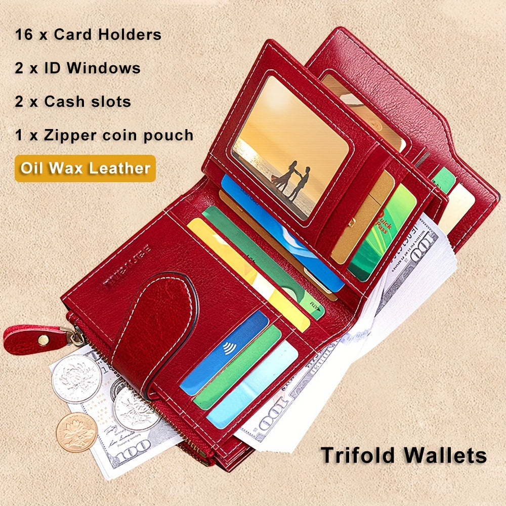 1pc Women's Mini Short Wallet, Short Style Multi-functional Coin Purse, Classic Design Credit Card Holder