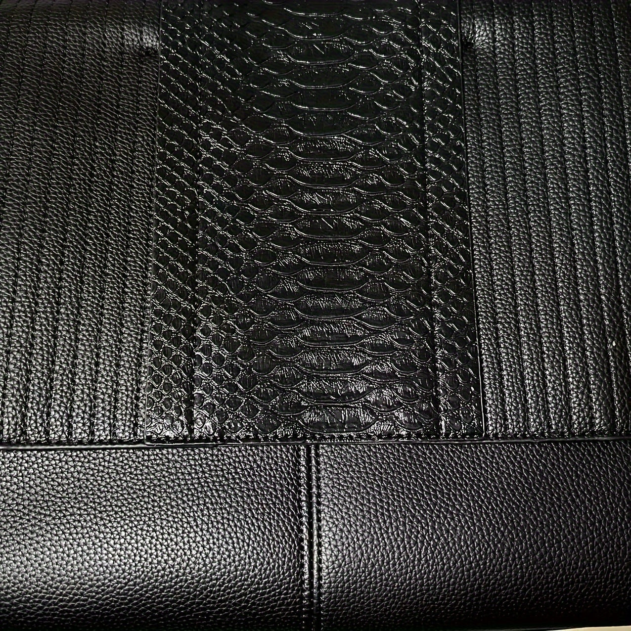 Crocodile Embossed Handbag, Large Capacity Crossbody Bag, Women's Faux Leather Satchel Purse