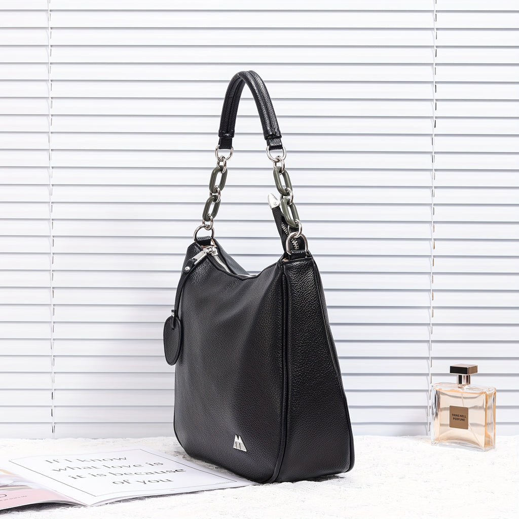 BT New Large Capacity Solid Color Lychee Pattern Women'S Wallet, Single Shoulder Bag, Handbag