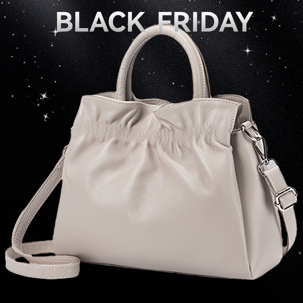 Women's Genuine Leather Handbag & Crossbody Bag - Elegant Large Capacity Tote with Adjustable Strap