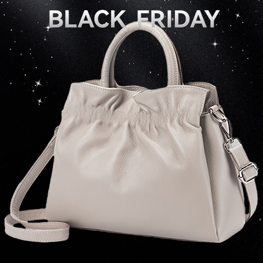 Women's Genuine Leather Handbag & Crossbody Bag - Elegant Large Capacity Tote with Adjustable Strap
