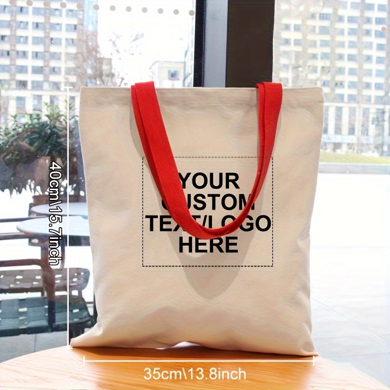 10 Colorful Tote Bags with Custom Logo Patterns and Text, Foldable Shopping Bags