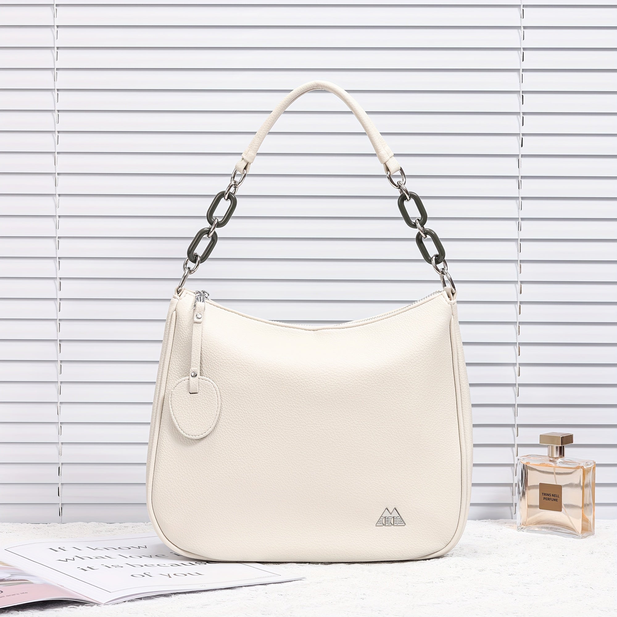 BT New Large Capacity Solid Color Lychee Pattern Women'S Wallet, Single Shoulder Bag, Handbag