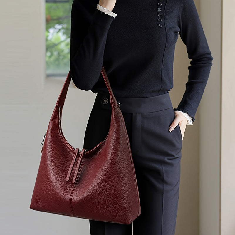 OGEHUAFEE Women's Elegant Large Capacity Tote Handbag with Golden-Tone Hardware