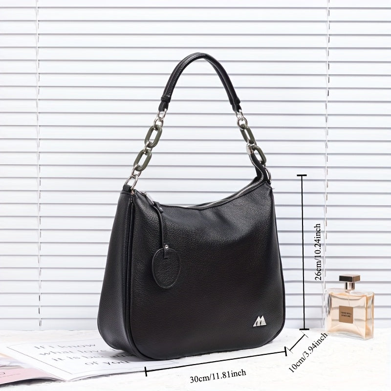 BT New Large Capacity Solid Color Lychee Pattern Women'S Wallet, Single Shoulder Bag, Handbag