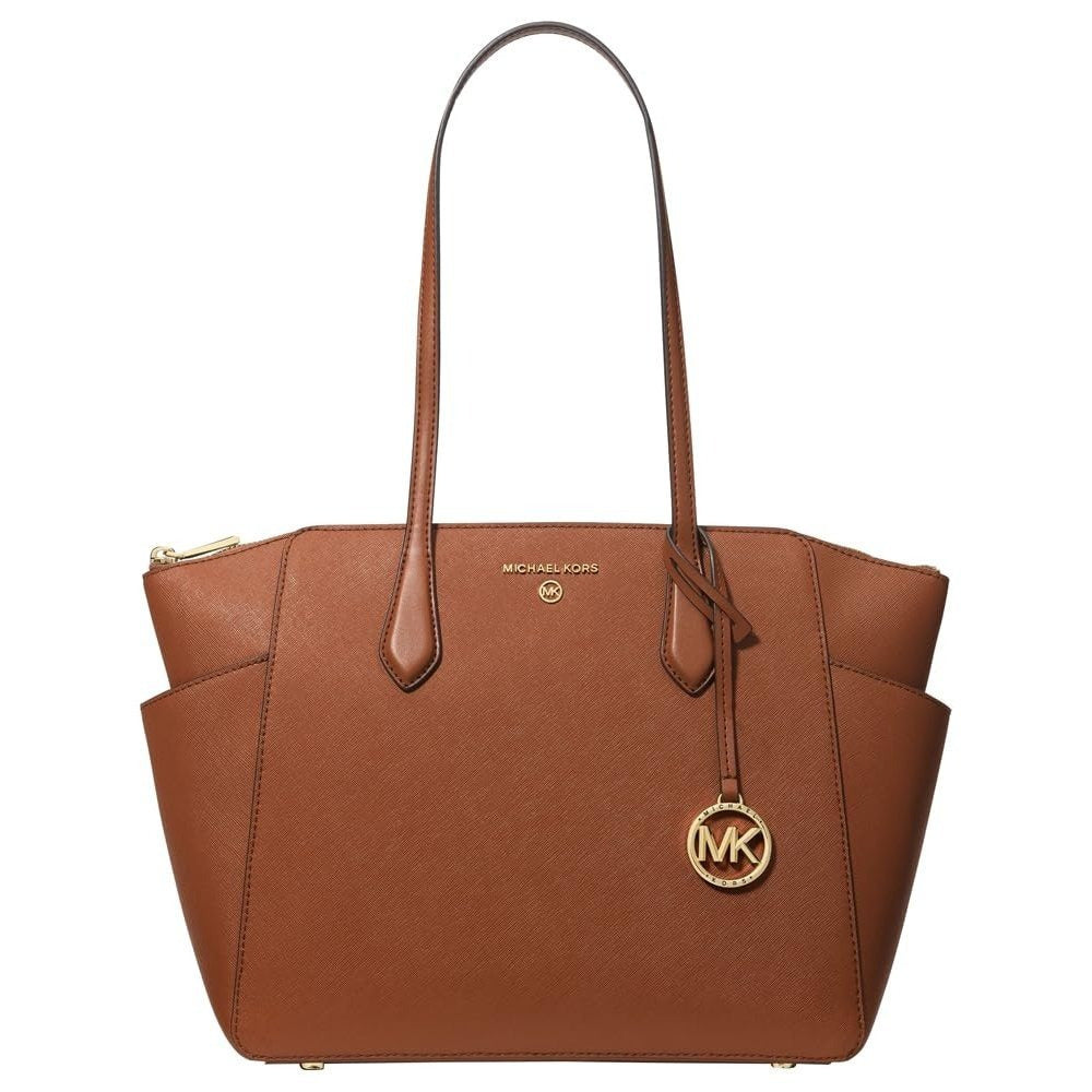 Michael Kors Marilyn Medium Top-Zip Tote Bag, Gold-Tone Hardware\u002FLuggage