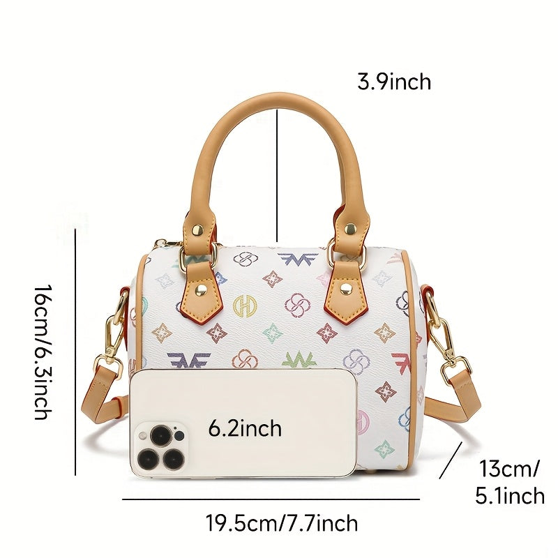 Colorful Pillow Boston Bag Small Handbag for Women, Handbag, Shoulder, And Side Carry Purse