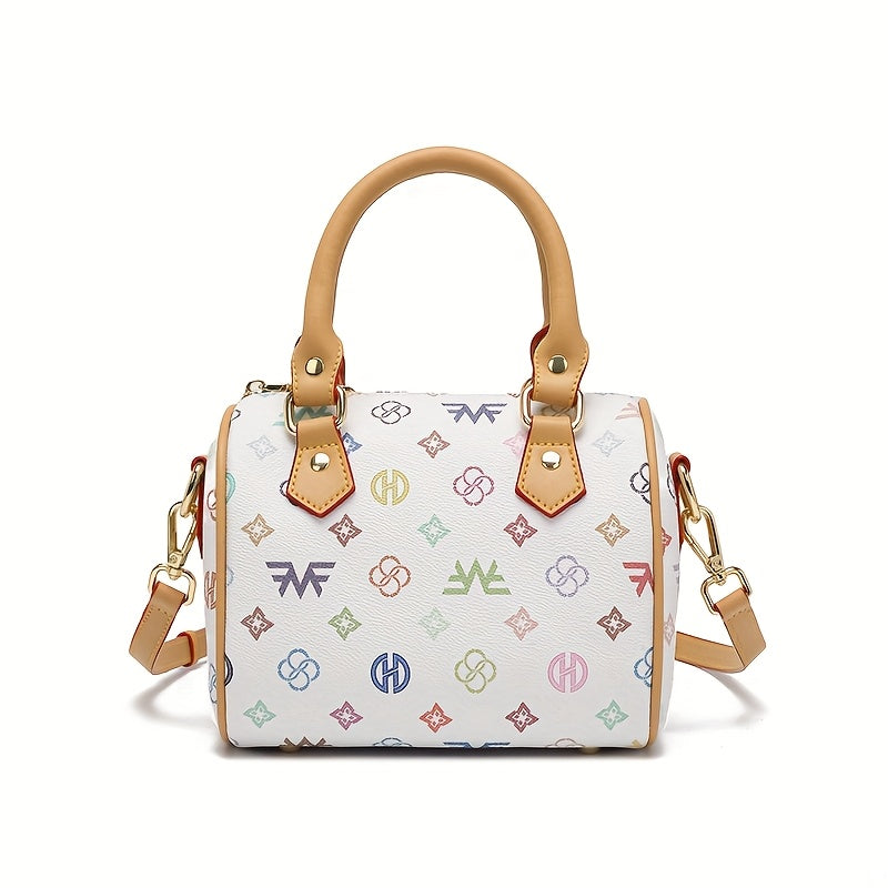 Colorful Pillow Boston Bag Small Handbag for Women, Handbag, Shoulder, And Side Carry Purse