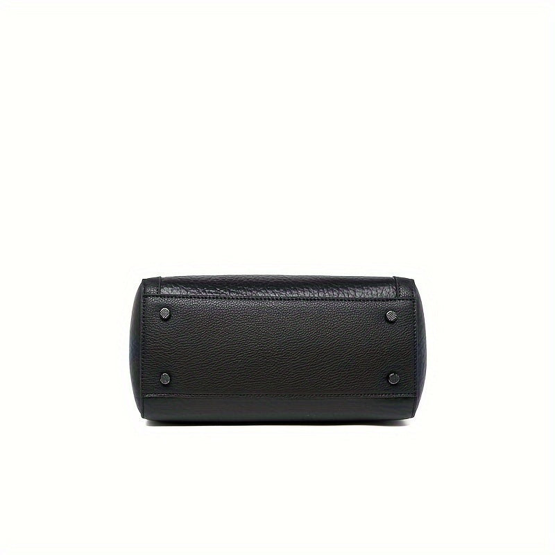 ZOOLER 2025 Genuine Genuine Leather Wo 's Convertible Handbag - Adjustable Shoulder Strap, Magnetic Closure