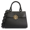 Tory Burch Miller Top Handle Satchel Leather Handbag Crossbody Bag Black