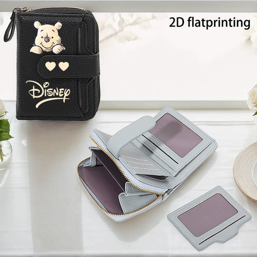 1pc Disney Winnie the Pooh Women'S Wallet - Official Pooh Bear Design with Zipper Closure