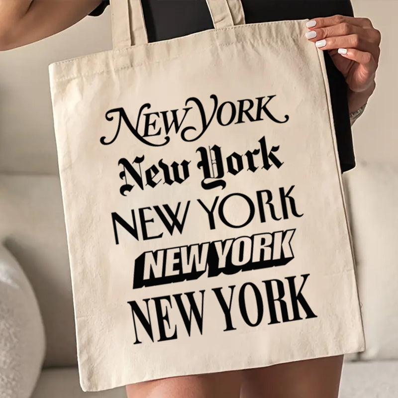 Stylish Canvas Tote Stylish Casual Canvas Tote Bag | New York New York