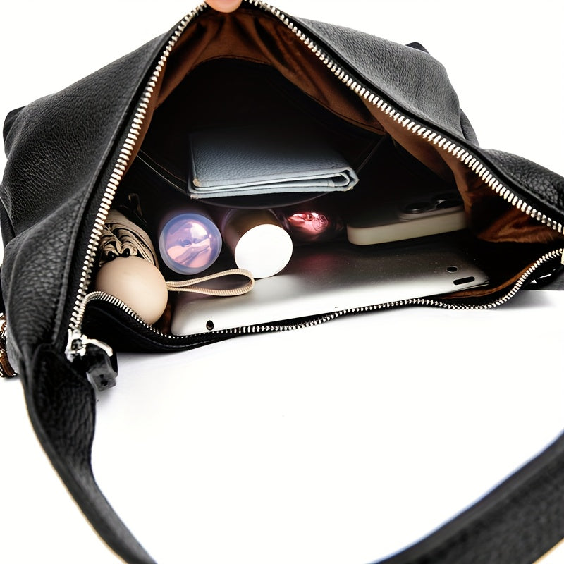 OGEHUAFEE Women's Elegant Large Capacity Tote Handbag with Golden-Tone Hardware