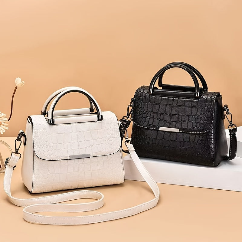 Retro Elegant Handbag Classic Retro Elegant Women's Handbag, Large Capacity, Embossed, Multi-Layer