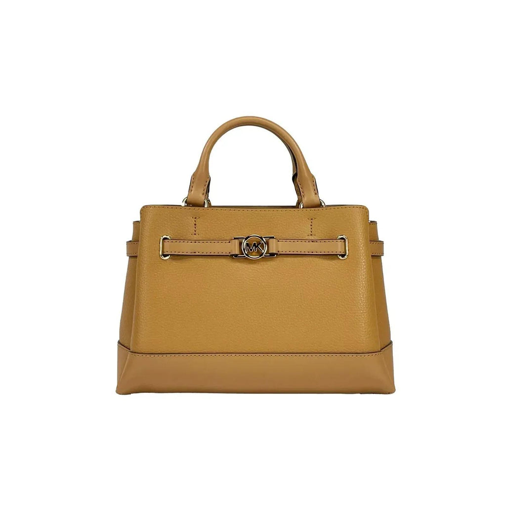 Michael Kors Reed Small Leather Belted Satchel Crossbody Bag