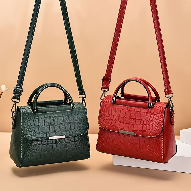 Retro Elegant Handbag Classic Retro Elegant Women's Handbag, Large Capacity, Embossed, Multi-Layer