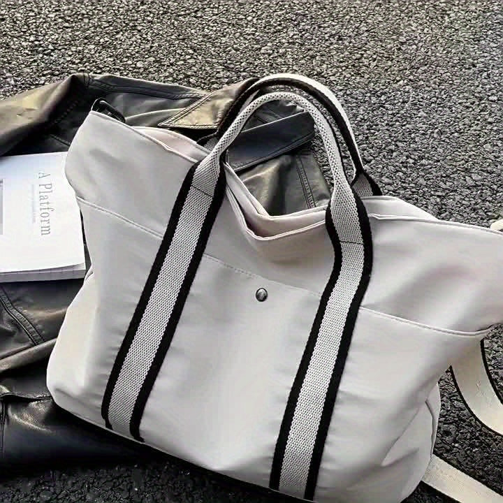 Tote Bag Simple Canvas Simple Canvas Tote Bag, Large Capacity Crossbody Bag