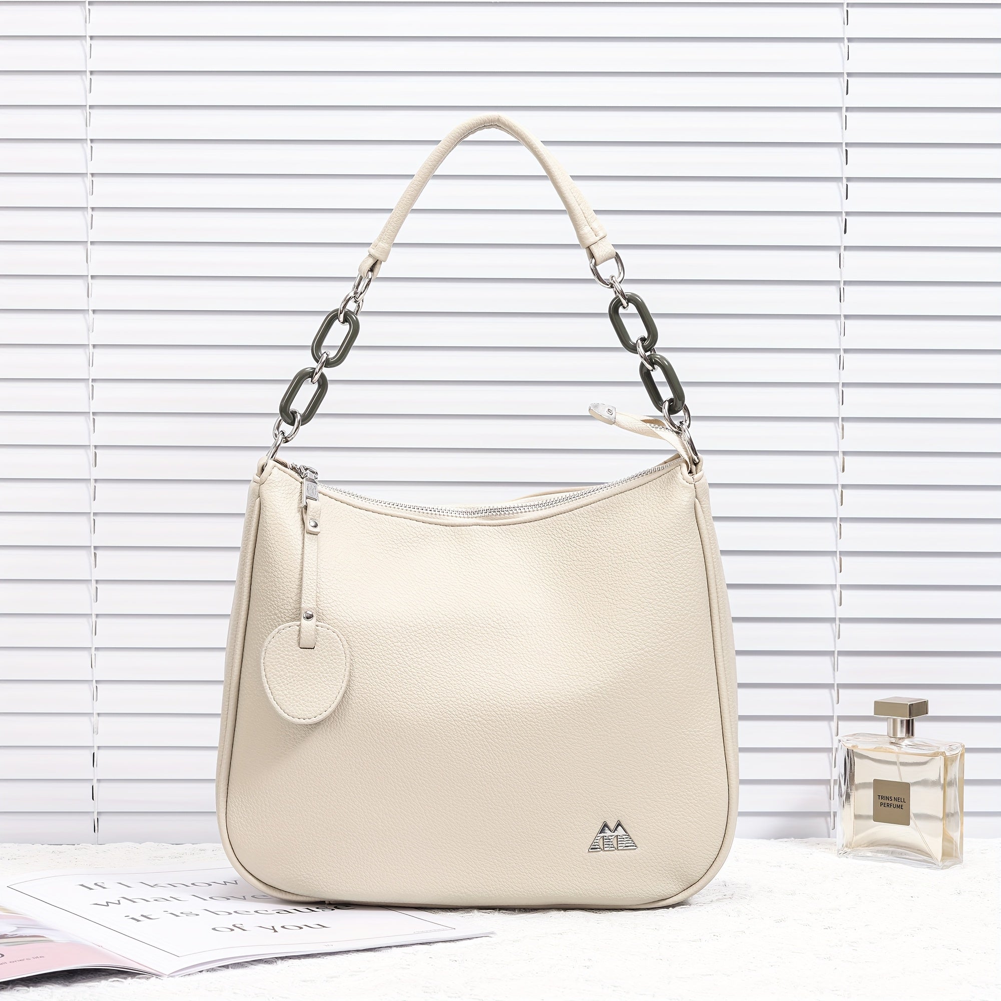 BT New Large Capacity Solid Color Lychee Pattern Women'S Wallet, Single Shoulder Bag, Handbag