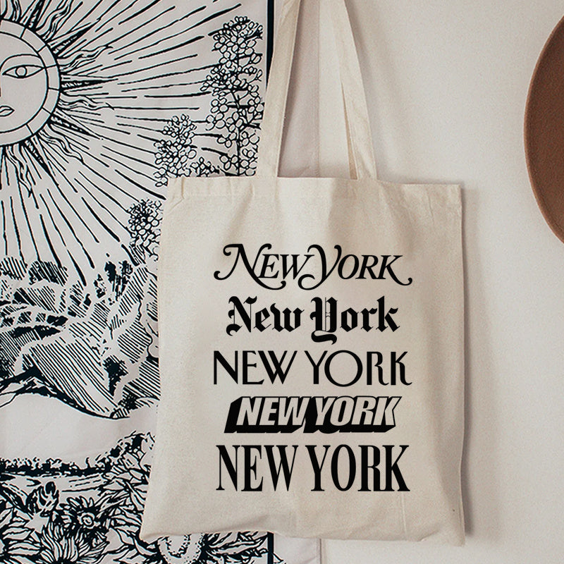 Stylish Canvas Tote Stylish Casual Canvas Tote Bag | New York New York