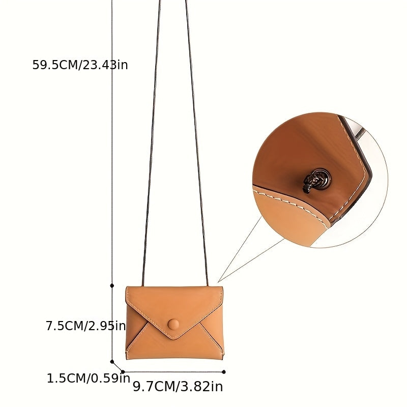 Custom Women's Top-Grain Genuine Leather Wallet - Compact Flip Design with Button Closure